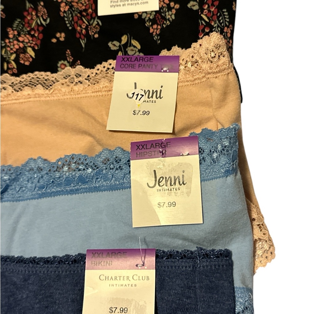 Jenni Women's Panties - Black, Peach, Blue - Picture 2 of 2